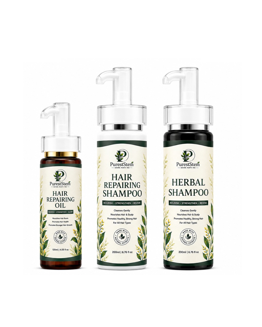 PurestStem Complete Hair Care Combo